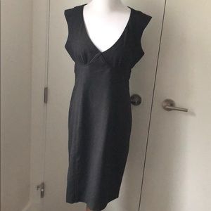 Julia Bergovich Sleek dark charcoal colour dress